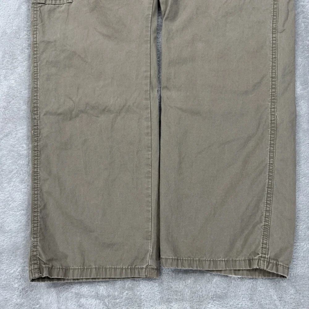 Wrangler Pants Mens‎ 38x32 Beige Ripstop Cargo Relaxed Workwear Hiking Gorpcore